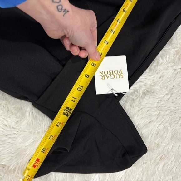 SUGAR POISON Women's Sleeveless Ruffle One Shoulder High Waist Jumpsuit Small - Picture 5 of 10